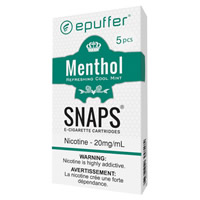 epuffer snaps ecigarette menthol cartridges