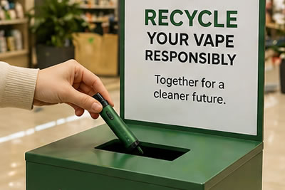 UK local vape recycling bins