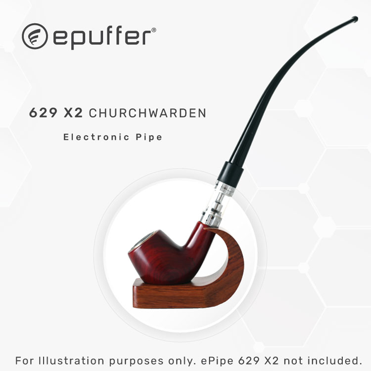 ePuffer ePipe 629X / X2 Long Stem Churchwarden Style Mouthpiece ...