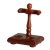 dual pipe solid wood stand
