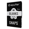 snaps blank empty soft tip ecigarette cartomizer black