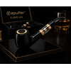 ePipe 659 ebony hardwood vape pipe with gold trim