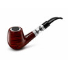 ePipe 659 rosewood vape pipe with silver trim