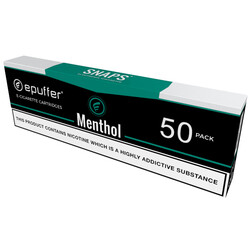 snaps menthol ecigarette cartomizer black