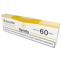 epuffer magnum rev-3 snaps variety tobacco cartomizers