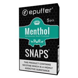 snaps menthol ecigarette cartomizer black