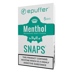 epuffer snaps menthol ecigarette cartomizer
