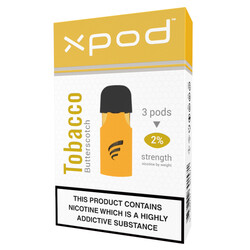 xpod tpd ready vape pod prefilled butter scotch tobacco