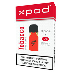 xpod tpd ready vape pod prefilled flue curred tobacco