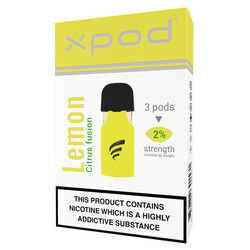 xpod tpd ready vape pod prefilled sweet lemon fusion