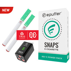 epuffer snaps rev5 electronic cigarette menthol power pack
