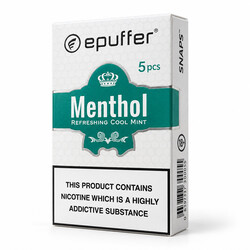 epuffer snaps menthol ecigarette cartomizer