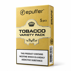 epuffer snaps ecig tobacco variety flavours cartomizers