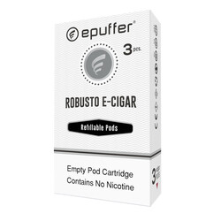 epuffer robusto rechargeable electronic cigar refillable pods