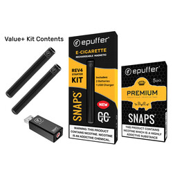 ePuffer SNAPS REV4 Electronic Cigarette Value Kit