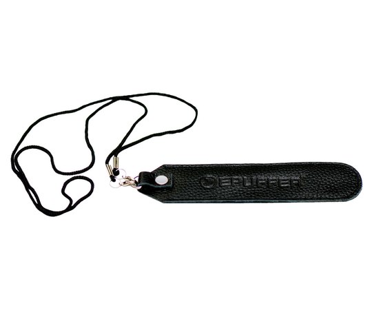 Genuine Black Leather Lanyard epuffer.eu