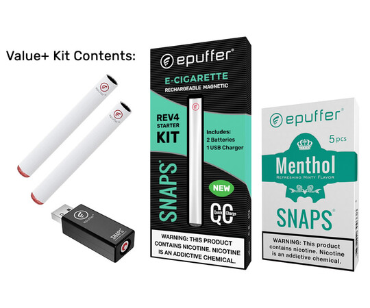 Electronic Cigarette by ePuffer SNAPS E Cigarette Value Kit